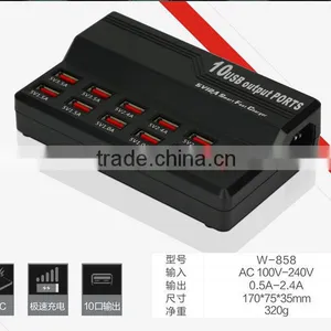 Factory Supplier Combo USB 2.0 High Speed 10 Ports HUB For Laptop PC/ 10 Ports Usb 2.0 Hub for Multi Usb Device thumbnail-1