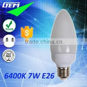 Energy Saving Lamp CFL 6400K Bulb Candle 7W E26 With CE ROHS thumbnail-1