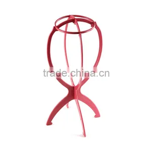 Factory Price Multi Colors Wig Display Stand, Cheap Plastic Wig Stand thumbnail-3