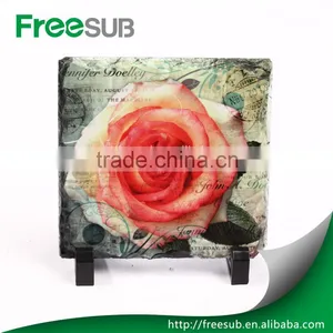 Customed Wholesale 6" *6" *0.35 " Blank Square Sublimation Photo Rock Slate thumbnail-6