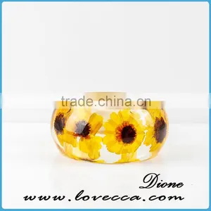 Hand-made Plant Flower Bangle New Design Natural Real Dry Flower Bangle thumbnail-1