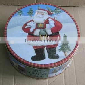 HOT Promotion Christmas Tin Box, Christmas Tin Music Box thumbnail-1