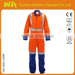 China Factory Workwear Reflective Flame Resistant Workwear,hi Vis Uniforms Workwear,safety Work Overall thumbnail-1