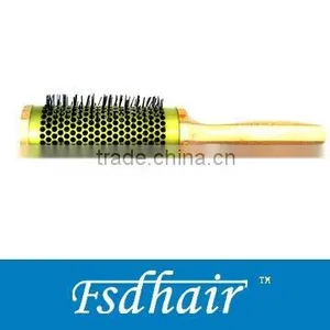 Bamboo Aluminum Barrel Hair Brush thumbnail-1