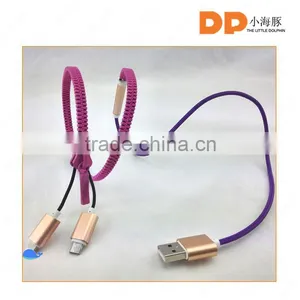 Creative Gifts Magnetic Zipper Usb Data Cable Suitable for Iphone and Android thumbnail-2