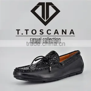 2016 Men Comfortable Hot Sell Python Leather Driving Casual Shoes thumbnail-1