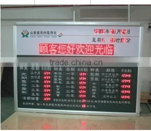 2016 Hot New Product Express Led Exchange Rate Board thumbnail-1