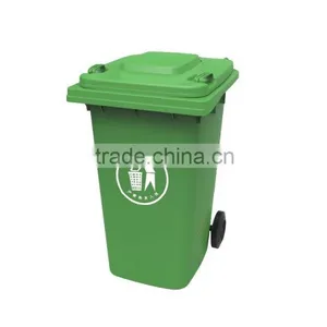 360L Plastic Trashcan With Two Wheels Dustbin Rubbish Bin thumbnail-2