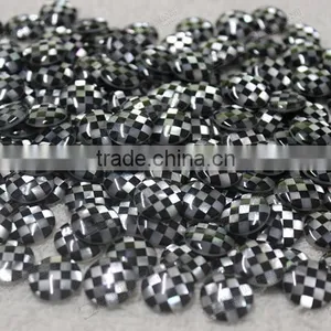 Hot Sale!Checkerboard Mosaics Cabochons for Cufflinks,buttons thumbnail-1