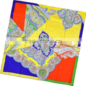 Factory Free Sample Silk Scarf Photo Print thumbnail-1