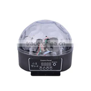 Latest Style 360 Degrees Rotating LED Crystal Magic Ball Light Chrysanthemum RGB Mini Disco DJ Ball Stage Lighting Wholesale thumbnail-4