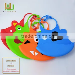Wholesale Custom Fancy Cute Soft Baby Drool Bib Waterproof Silicone Baby Bib Baby Lunch Bibs thumbnail-6