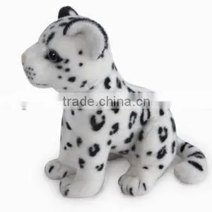Factory Wholesale Realistic Plush Toys Sitting Snow Leopard Stuffed Plush Jungle Animal Toy Super Soft Plush Brown Leopard thumbnail-1