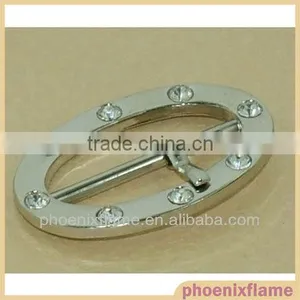 Pit Pattern Metal Buckle With Slide thumbnail-1