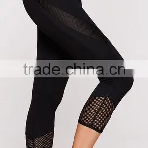 Kiteng High Performance Mesh Insert Stretch Leggings Office In United States (USA)Small Minimum thumbnail-4