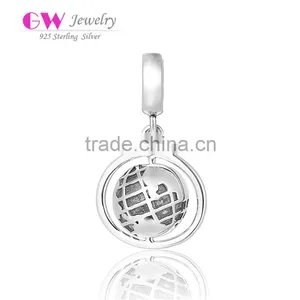 S185 Globalwin Sterling Silver Jewellery Wholesale Custom Logoearth Charms thumbnail-1
