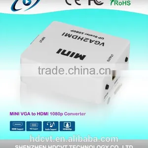 Top Quality VGA to HDMI Up Scaler 1080P Converter, Scales General PC Resolutions to HDMI 1,080 Pixels Output. thumbnail-1