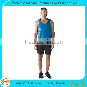 Wholesale OEM Service Sports Breathable Vest Wear Fitness Bodybuilding Muscle Gym Tank Tops Men thumbnail-1