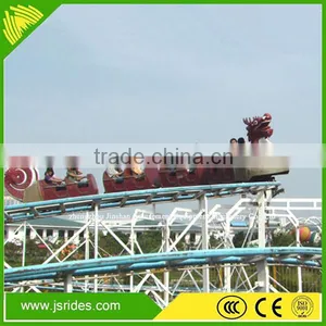 Funfair Kids and Adults Outdoor Amusement Park Rides Dragon Sliding Roller Coaster for Sale thumbnail-1