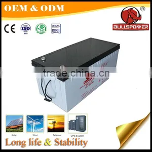 at Least 10 Years Long Life Agm Solar Power 200ah 12v Solar Gel Battery thumbnail-2