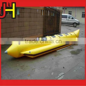 China Hot Selling PVC Fabric Inflatable Flying Banana Boat for Water Game thumbnail-1