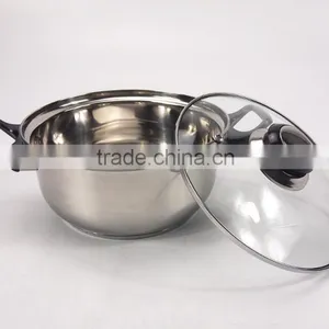 12pcs Cooking Pots Stainless Steel Non-stick Cookware Set With Glass Lid thumbnail-4