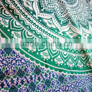 Hippie Indian Mandala Tapestry Wall Hanging Wholesale Cotton Blue Mandala Wall Decor Queen Size Tapestries Bedspread Supplier thumbnail-2