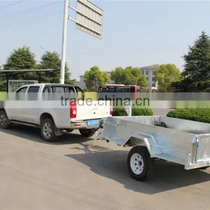8x5ft Hot Dipped Galvanized Heavy Duty Single Axle With Disc Brake Box Trailer thumbnail-3