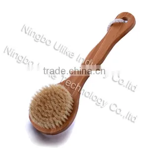 Bristle Short Handle Bamboo/wooden Bath Brush thumbnail-2