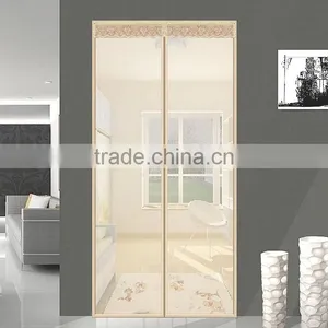 2016 Dustproof Anti-mosquito Soft Magnetic Rolling Screen Door With Good Light and Closed thumbnail-5