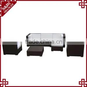 Stylish Custom Combination Rattan Outdoor Terrace Sofa Set Models thumbnail-1