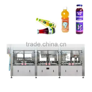 8000BPH Juice Bottling Machine 3 in 1 Automatic Hot Filling Line thumbnail-1