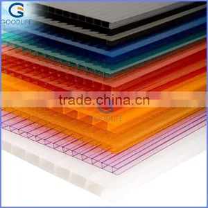 Goodlife Good Quality 100% Bayer Material ISO Certlficate MRTs for Sound Proof Wall Mutil Wall Polycarbonate Panels thumbnail-1