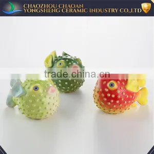 Colorful Ceramic Fish Home Decoration Columns thumbnail-1