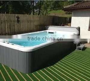 Wonderful Design Acrylic Outdoor Swimming Pool/swim Spa With Massage Area SRP-650 thumbnail-3
