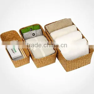 3pcs New Natural Wicker Baske Sundries thumbnail-1