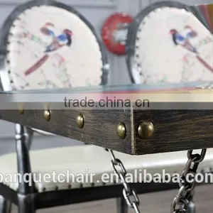 New!!casual Iron Coffee Table With Themed Restaurant thumbnail-6