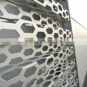 Outdoor Aluminium Perforated Corrugated Metal Panels for Curtain Wall thumbnail-1