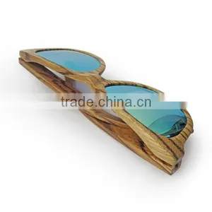 China Wooden Sunglasses 2017, Colorful Zebra Wood Eye Glasses thumbnail-5