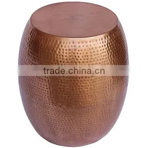 Hammered Copper Drum Table thumbnail-3