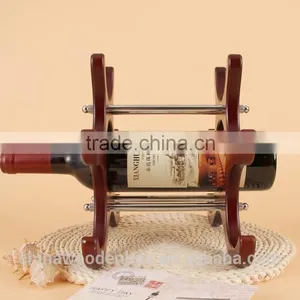 Personalized Wine Display Stand Best Quality Round Handmade Wooden Wine Rack Wooden Wine Racks/Root Carving Wooden Wine Holder thumbnail-3