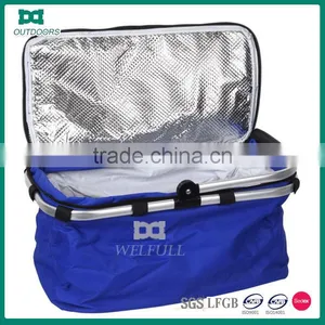 Reusable Outdoor Empty Wicker Handle Bread Picnic Basket thumbnail-1