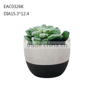 Nordic Marble Like Lines Concrete Flower Pot Plant Pot Plowerpot thumbnail-2