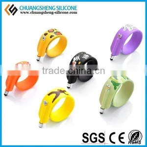 ad Promotion Gift Mobile Phone & Tablet Touch Screen Silicone Stylus Pen With Slap Band From China Factory thumbnail-1