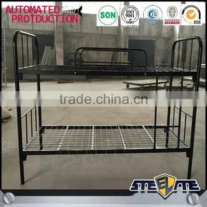 Dormitary Furniture Steel Bunk Bed Double Cot 2 Layer Metal Student Bed thumbnail-3