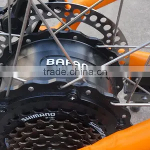 26inch 350W Bafang Brushless Hub Motor no Foldable Electric Snowmobile Electric Fat Tire Bike thumbnail-6