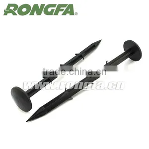 Garden Black Plastic Camping Net Stakes Anchor Ground Nails thumbnail-3