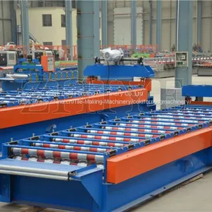 CNC Steel Metal Roof Sheet Roll Forming Machine thumbnail-4