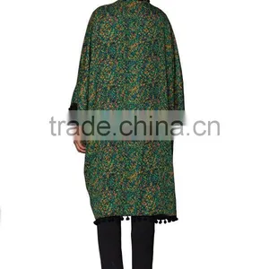 New Design China Manufacturer Ladies Pom Long Kimono thumbnail-3