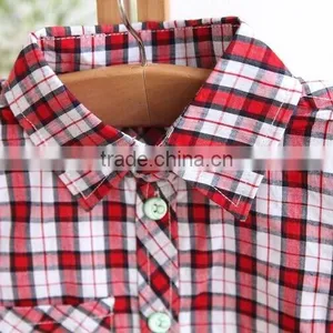 2015 Summer Boy's Short Sleeve Shirts Children Checked Shirts Latest Styles of Boys Shirt Blouse thumbnail-3